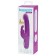Double stimulation vibrator Happy Rabbit Slimline Realistic, 24.1 cm, purple