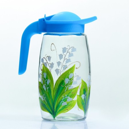 Set for juice "Landysh" art painting, 6 glasses 1250/200 ml-1