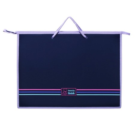 Folder for drawings and drawings A3, 460 x 345 x 50 mm, with plastic handles, lightning from above, Hatber "My Bear"-2