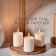 Candle cylinder aromatic "spicy apple", set 4x6 cm, 3 pcs