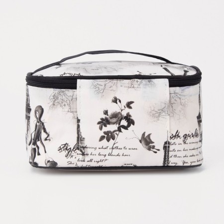 Lightning cosmetic bag, gray color-1