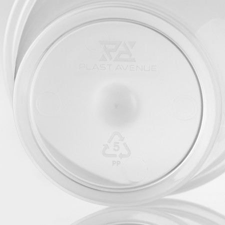 Kashpo for flowers with an insert "Porto", 1.36 l (insert 1.1 l), the color is transparent-5