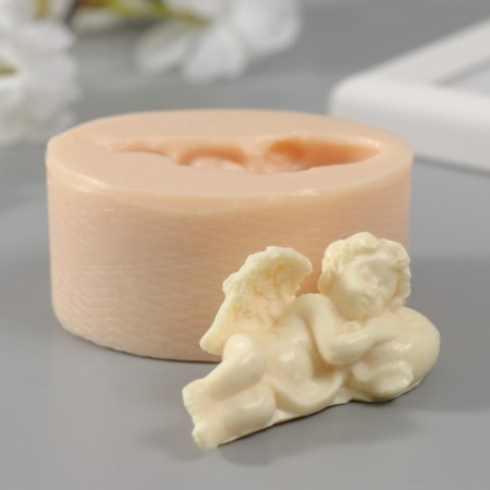 Mold Silicon "Angelka sleeps" 6.5x3x3 cm mix-1