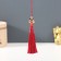 Textile suspension, metal "Chinese lion" burgundy 1x1.2x10 cm
