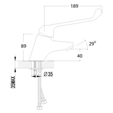 Lemark Project LM4606C washbasin mixer-1