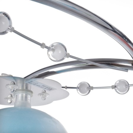 Economic Service Chandelier "Dawn", 7x12W G4, color chromium, with PDU 55x5x15cm-10