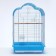 BD-3/1O bird cage, opening roof, 47.5 x 37 x 70 cm, blue