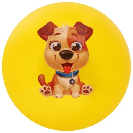 Мяч детский ZABIAKA «Пёсик», d=22 см, 60 г, цвет МИКС-5