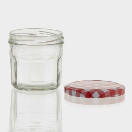 Glass jar for spices with a metal lid "Home", 150 ml, 7.5 × 6.7 cm, color mix-1