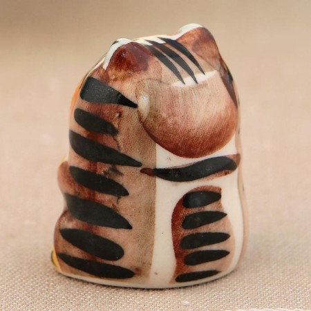 Souvenir "Satisfied Cat", 3 cm, color, gzhel.-8
