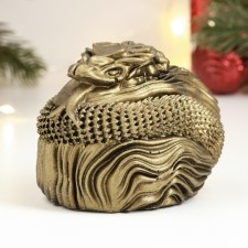 Фигура "Змея хищница" бронза, 8х7х7см
