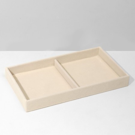 Queen Fair decorations 2 places, phlock, 21 × 12 × 3.5 cm, beige color-1