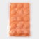 Silicone form for baking "Flowers. Chrysanthemum ", 29 × 17 × 2 cm, 15 cells, orange color