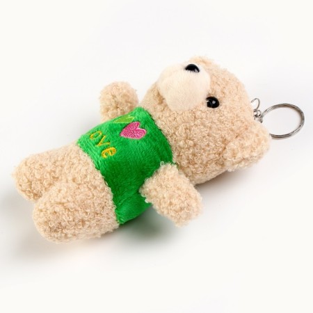 Soft toy "Bear" on a key fob, 13 cm, color mix-3