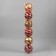 Set of balls plastic D-14 cm, 6 pcs "striped boom" red-gold