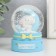 Souvenir Polystone Water Ball Light "Bunny on the crescent" mix 6x6x8.5 cm