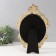 Polystone photo frame 13x18 cm "twisted petals" gold 20.5x30.5 cm