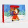 Package New Year's laminated “Santa Claus is in a hurry”, 23 x 17.8 x 9.8 cm.