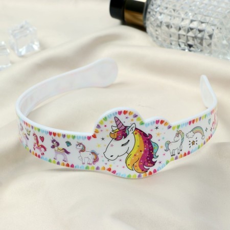 Hair cap "Happy Unicorn" 4.5 cm, mix