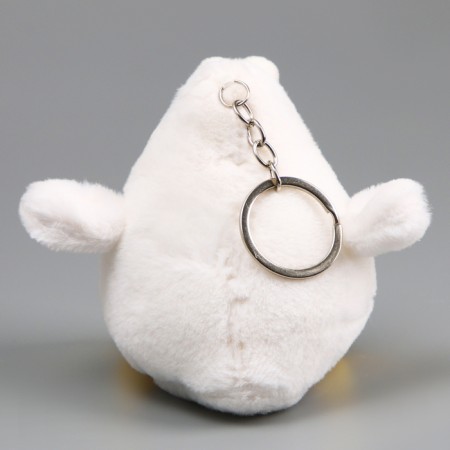 Soft toy "Chick" on a key fob, 10 cm, white color-2