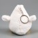 Soft toy "Chick" on a key fob, 10 cm, white color