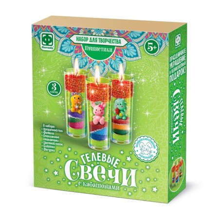 Gel candles "fluffs", with wild boar-12