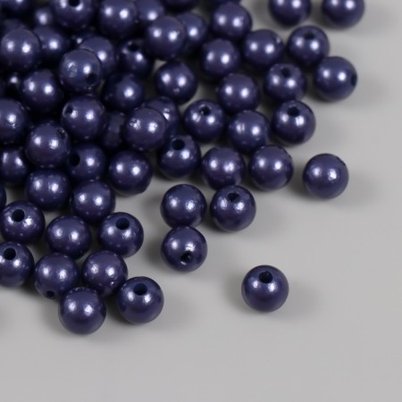 Set of beads "Pearls" d 8 mm, 250 gr, blue-1