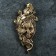 Mask panel 33x16x5 cm, bronze with gilding