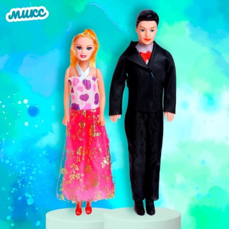 Set of dolls "Family" with accessories, mix-6