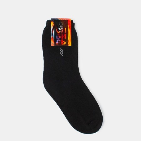 Socks male terry, black color, size 29-2