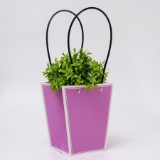 Bag for flowers lilac-resistant, 17x17-11.5x11.5-20 cm 9