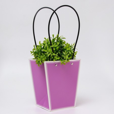 Bag for flowers lilac-resistant, 17x17-11.5x11.5-20 cm 9