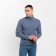Turtleneck Men's Minaku: Basic Line Man Color Gray-Blue Melange, Size 50