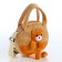 Children's bag with a zipper "chosen", brown color