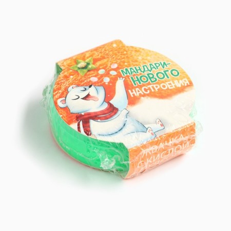 New Year! Chewing gum with sour powder "tangerine mood", 15 g-6