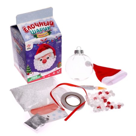 Set for creativity "Decorate the New Year's ball: Santa Claus"-5