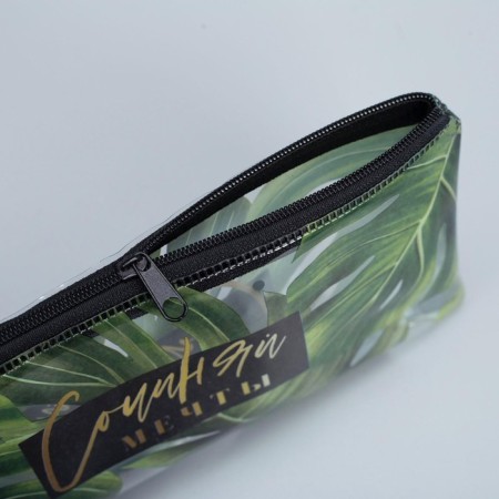 Penal soft 1 compartment, 95 x 205 mm, flat, PVC, calligrata "Compose dreams"-3