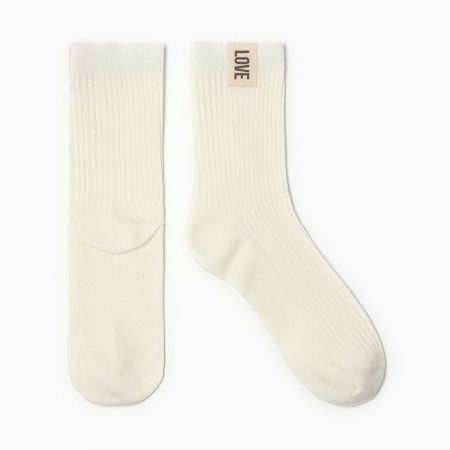 Women's socks KAFTAN LOVE R.36-39 (23-25 ​​cm), milk-1
