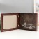 Key closed "World Map" 26.5x31.5 cm nut