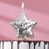 Candle in the cake on the skewer "Air ball. Star", 5.5 cm, silver
