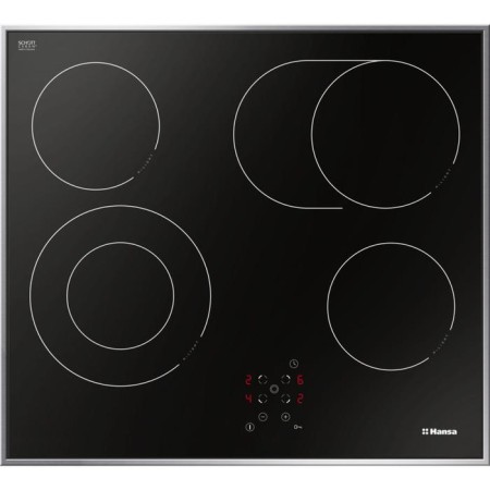 Hob Hansa BHCI66706, electric, 4 burners, sensor, black