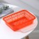 The basket for storage "net", plastic, 21.5 × 15 × 5 cm, orange color