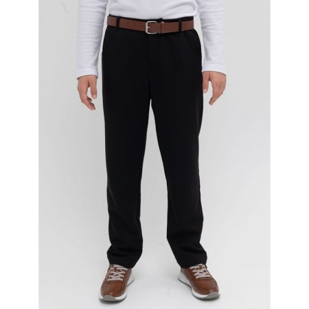 Pants for boys, height 128 cm, black color-3