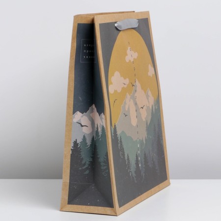 Package Gift Craft Vertical, Packaging, "Nature", M 26 x 30 x 9 cm-1