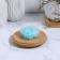 Leaf soap in the layer of a case 4.5*4.5*2cm (milk) Blue bag from