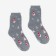 Terry socks female, gray/snowman color, size 23-25