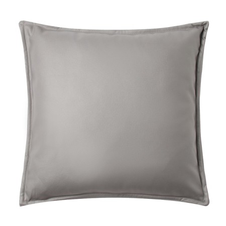 Decorative pillowcase "Ethel" to the leatherette 45x45 cm, gray