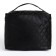 Cosmetic bag with a zipper, with a mirror, black color