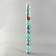 Set of jewelry plastic 11 pcs "Melody" icicle, 6 cm, green