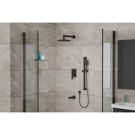 The shower system Rush Thira TR3635-60Black, one-leaf, tropical shower, watering can-5